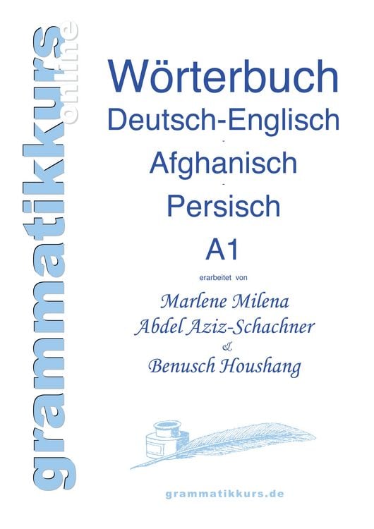 Produktbild: Wortschatz Deutsch-Englisch-Afghanisch-Persisch Niveau A1