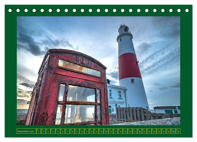 Produktbild: Rundreise: Dorset in sieben Tagen (Tischkalender 2026 DIN A5 quer), CALVENDO Monatskalender