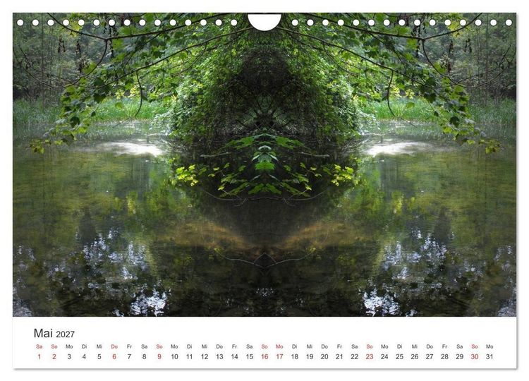 Produktbild: Spiegelwelten - Natur anders sehen (Wandkalender 2027 DIN A4 quer), CALVENDO Monatskalender