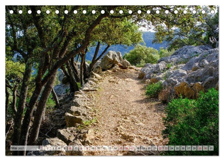 Produktbild: Wanderlust Mallorca - Pfade der Tramuntana (Tischkalender 2027 DIN A5 quer), CALVENDO Monatskalender