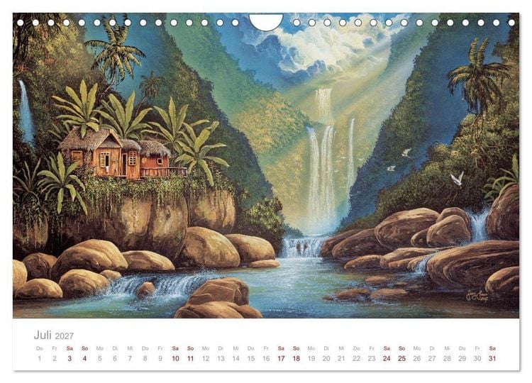 Produktbild: Paradise, Ausblicke und Tr&auml;umereien (Wandkalender 2027 DIN A4 quer), CALVENDO Monatskalender