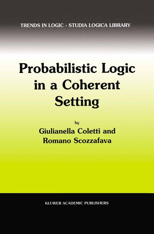 Produktbild: Probabilistic Logic in a Coherent Setting