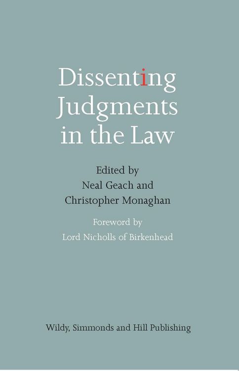 Produktbild: Dissenting Judgments in the Law