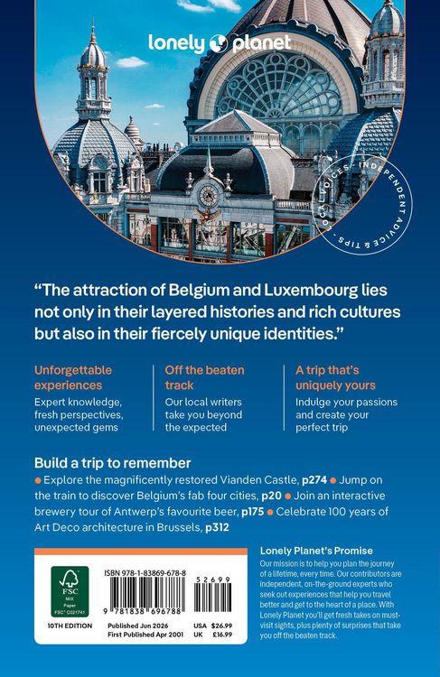 Produktbild: Lonely Planet Belgium & Luxembourg
