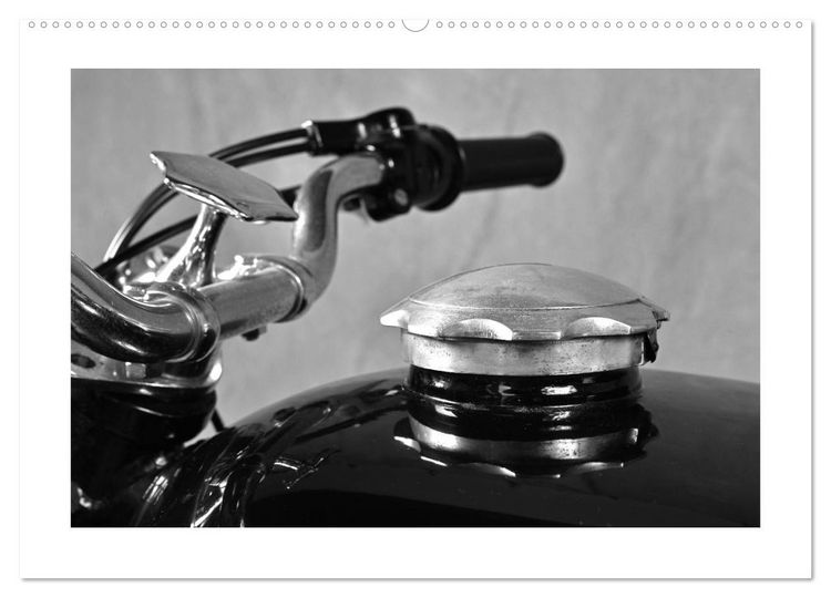 Produktbild: BMW R69S in schwarzweiss (Wandkalender 2025 DIN A2 quer), CALVENDO Monatskalender