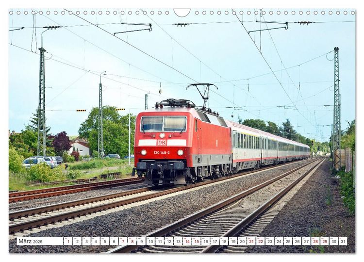 Produktbild: Die Baureihe 120 der Deutschen Bahn (Wandkalender 2026 DIN A3 quer), CALVENDO Monatskalender