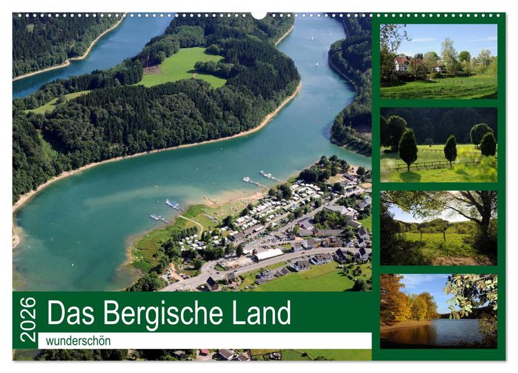Produktbild: Das Bergische Land - wundersch&ouml;n (Wandkalender 2026 DIN A2 quer), CALVENDO Monatskalender