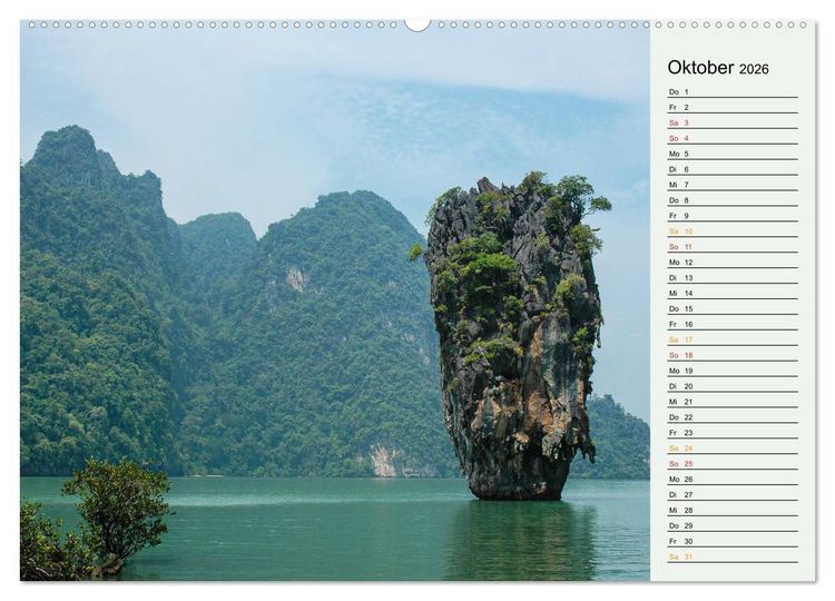 Produktbild: Asien - Thailand und Kambodscha (hochwertiger Premium Wandkalender 2026 DIN A2 quer), Kunstdruck in Hochglanz