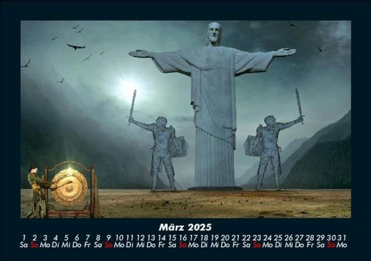 Produktbild: Mit Fantasy durch's Jahr 2025 Fotokalender DIN A5