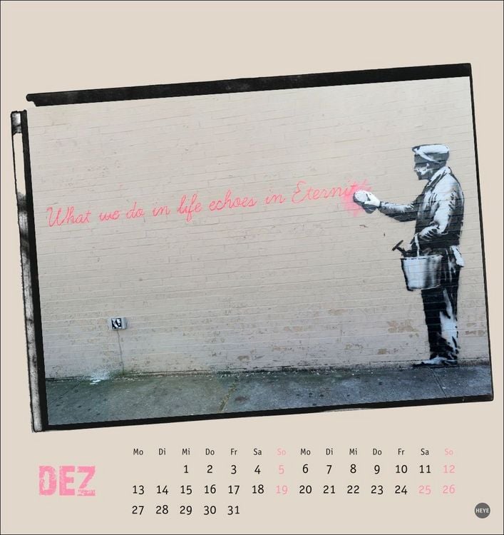 Produktbild: Banksy Postkartenkalender 2027