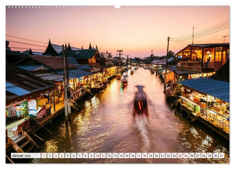 Produktbild: Thailand - Postkarten aus dem Land des L&auml;chelns (Wandkalender 2026 DIN A2 quer), CALVENDO Monatskalender