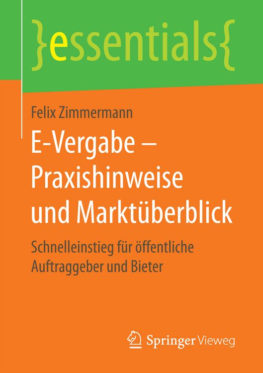 Produktbild: E-Vergabe &ndash; Praxishinweise und Markt&uuml;berblick