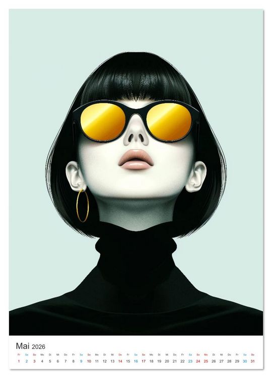Produktbild: Fashion im Pop-Art (hochwertiger Premium Wandkalender 2026 DIN A2 hoch), Kunstdruck in Hochglanz