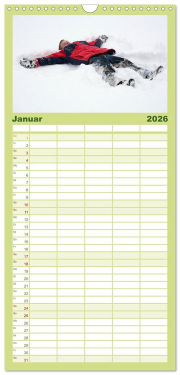 Produktbild: Familienplaner 2026 - Wir lieben die Natur! mit 5 Spalten (Wandkalender, 21 x 45 cm) CALVENDO