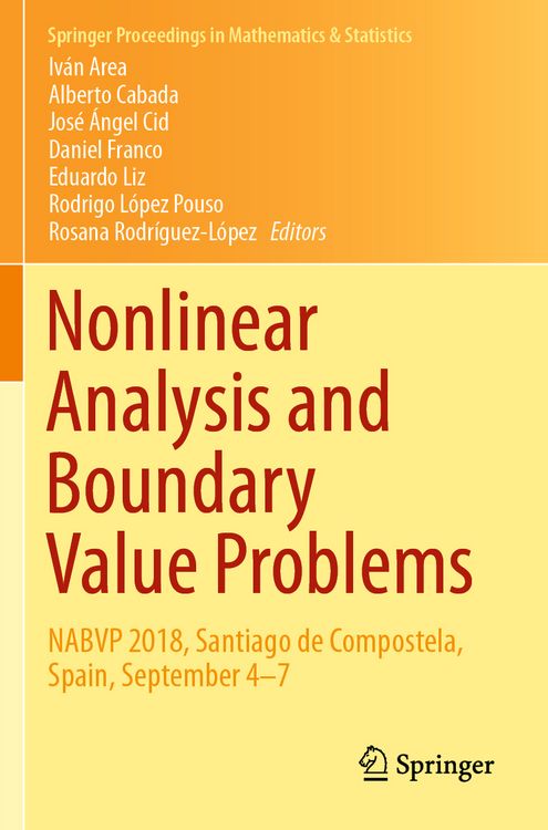 Produktbild: Nonlinear Analysis and Boundary Value Problems