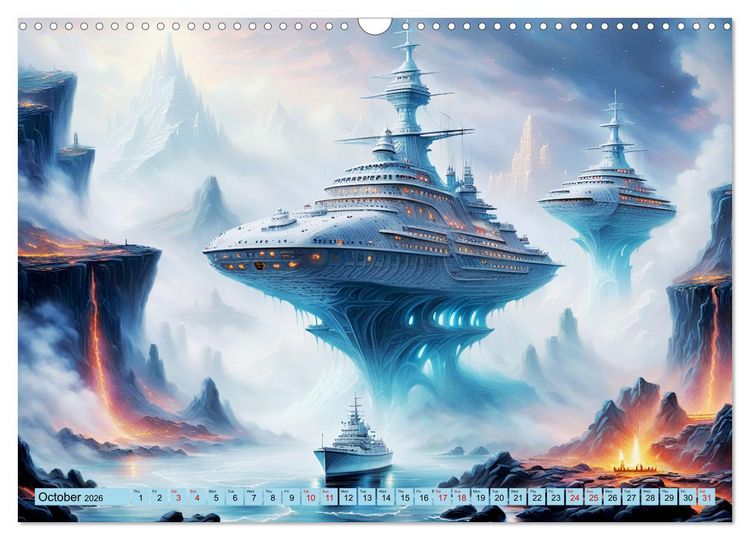 Produktbild: Gigantic ships - Journey into the future (Wall Calendar 2026 DIN A3 landscape), CALVENDO 12 Month Wall Calendar