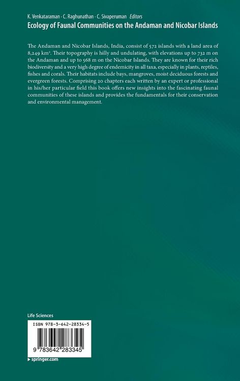 Produktbild: Ecology of Faunal Communities on the Andaman and Nicobar Islands