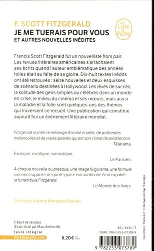Produktbild: Je me tuerais pour vous : et autres nouvelles in&eacute;dites