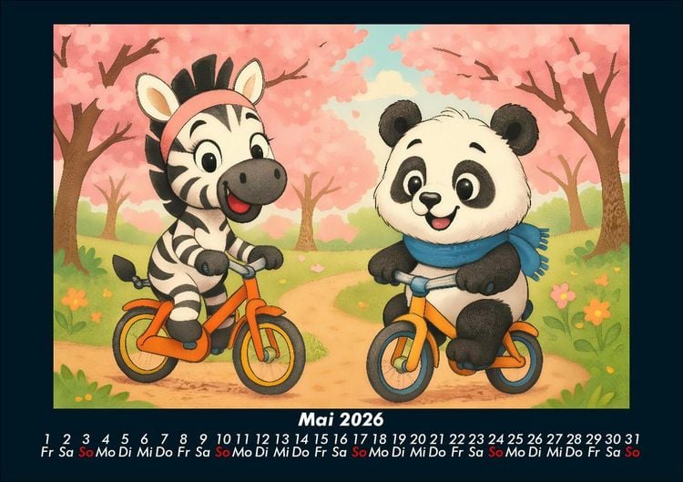 Produktbild: Zara & Pippin - Beste Freunde f&uuml;rs Jahr 2026 Fotokalender DIN A5