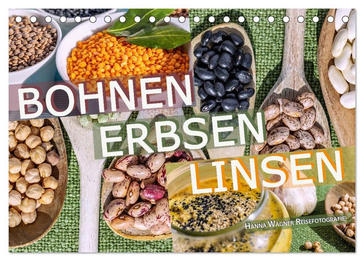 Produktbild: Bohnen Erbsen Linsen (Tischkalender 2026 DIN A5 quer), CALVENDO Monatskalender
