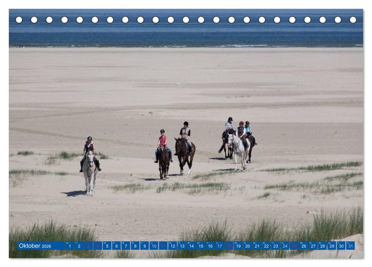 Produktbild: Blick auf Borkum (Tischkalender 2026 DIN A5 quer), CALVENDO Monatskalender