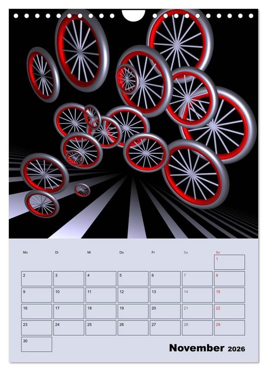 Produktbild: OpArt und mehr (Wandkalender 2026 DIN A4 hoch), CALVENDO Monatskalender