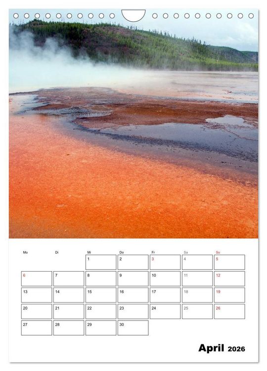 Produktbild: Yellowstone und Grand Tetons Nationalparks (Wandkalender 2026 DIN A4 hoch), CALVENDO Monatskalender