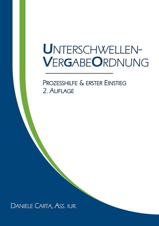 Produktbild: Unterschwellenvergabeordnung (UVgO)
