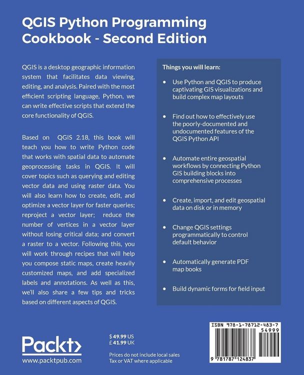 Produktbild: QGIS Python Programming Cookbook - Second Edition