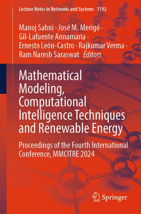 Produktbild: Mathematical Modeling, Computational Intelligence Techniques and Renewable Energy