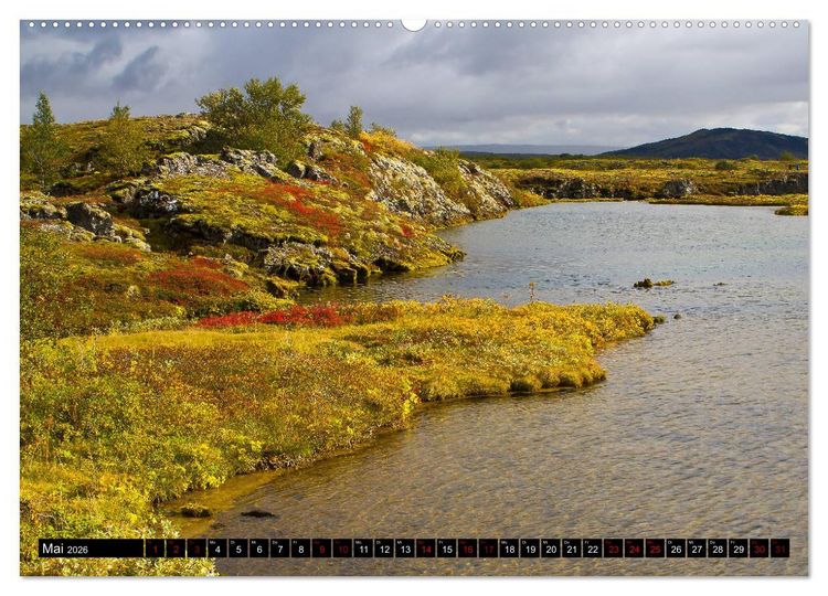 Produktbild: Stimmungsvolles Island (hochwertiger Premium Wandkalender 2026 DIN A2 quer), Kunstdruck in Hochglanz