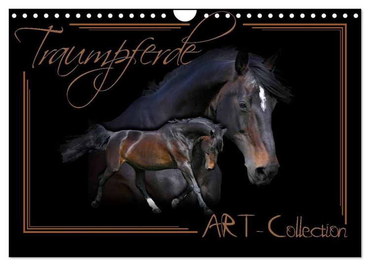 Produktbild: Traumpferde-ART-Collection (Wandkalender 2026 DIN A4 quer), CALVENDO Monatskalender