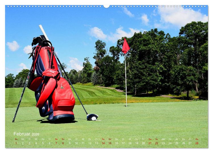 Produktbild: Passion Golf (Wandkalender 2026 DIN A2 quer), CALVENDO Monatskalender