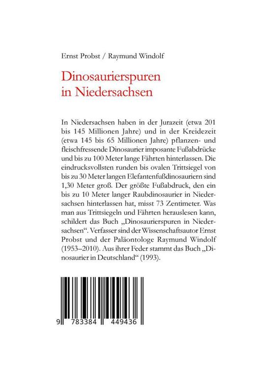 Produktbild: Dinosaurierspuren in Niedersachsen