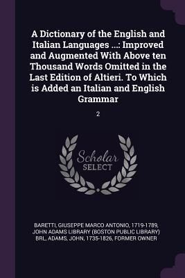 Produktbild: A Dictionary of the English and Italian Languages ...