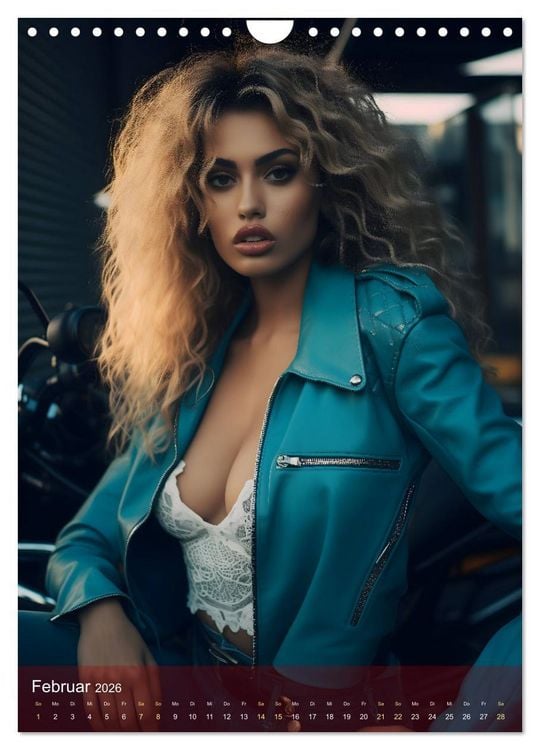 Produktbild: Bikes and Girls: Sexy M&auml;dels auf hei&szlig;en Mottorr&auml;dern (Wandkalender 2026 DIN A4 hoch), CALVENDO Monatskalender