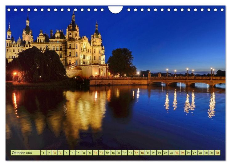 Produktbild: Schwerin - Welterbe (Wandkalender 2026 DIN A4 quer), CALVENDO Monatskalender