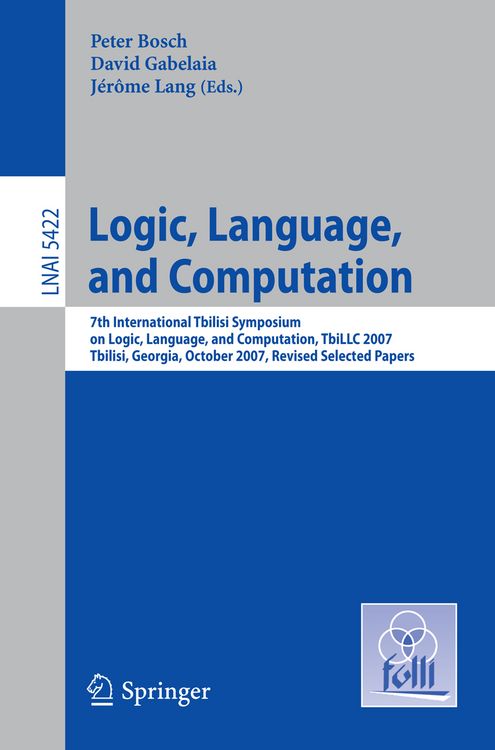 Produktbild: Logic, Language, and Computation
