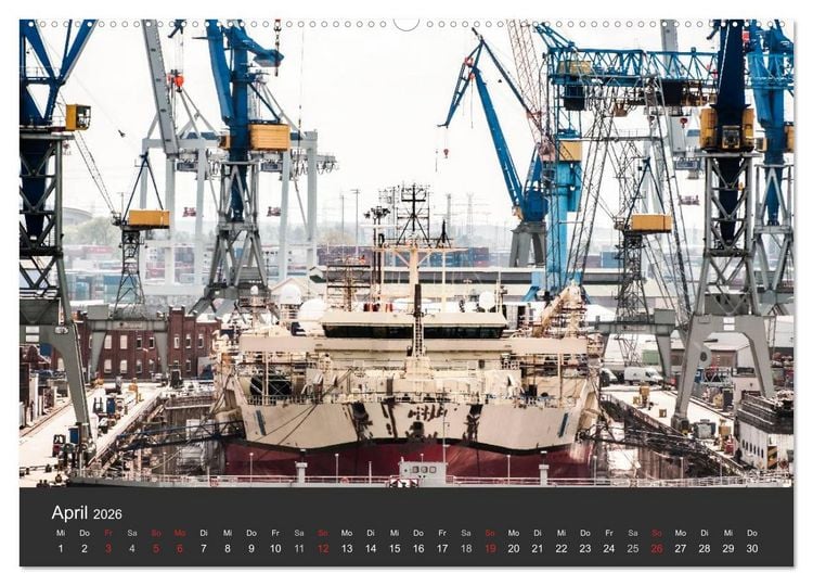 Produktbild: Hamburger Stadtansichten (Wandkalender 2026 DIN A2 quer), CALVENDO Monatskalender