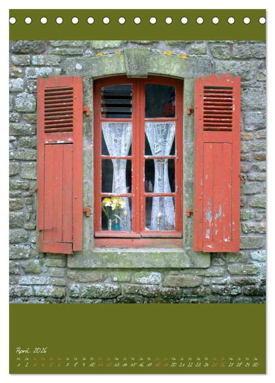 Produktbild: Alte Fenster (Tischkalender 2026 DIN A5 hoch), CALVENDO Monatskalender