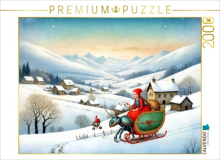 Produktbild: CALVENDO Puzzle Der Feiertagsfestschlittenkufenk&auml;fer | 2000 Teile Lege-Gr&ouml;&szlig;e 90x67cm Foto-Puzzle f&uuml;r gl&uuml;ckliche Stunden