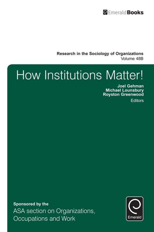 Produktbild: How Institutions Matter!