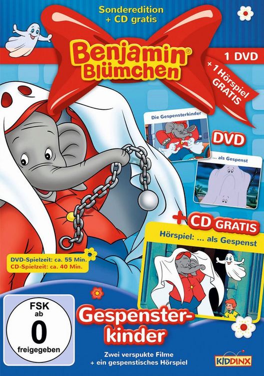 Produktbild: Benjamin Bl&uuml;mchen - Die Gespensterkinder/... als Gespenst (+ CD)