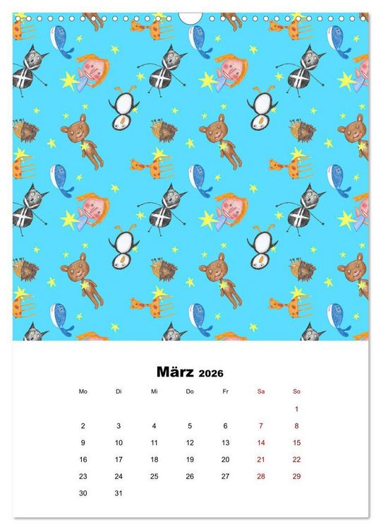 Produktbild: MUSTERMACKE (Wandkalender 2026 DIN A3 hoch), CALVENDO Monatskalender