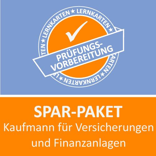 Produktbild: Lernkarten Paket Kaufmann f&uuml;r Versicherungen und Finanzanlagen