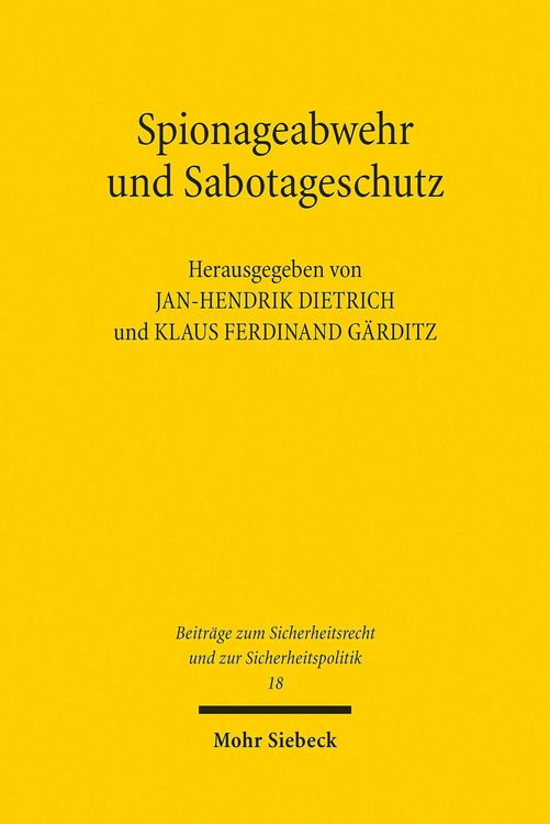 Produktbild: Spionageabwehr und Sabotageschutz