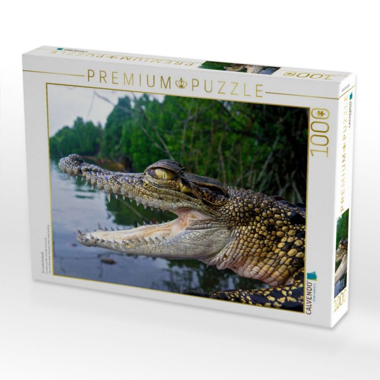 Produktbild: CALVENDO Puzzle Sri Lanka Krokodil | 1000 Teile Lege-Gr&ouml;&szlig;e 64x48cm Foto-Puzzle f&uuml;r gl&uuml;ckliche Stunden