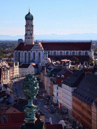 Produktbild: CALVENDO Puzzle Basilika St. Ulrich und Afra, Augsburg, Deutschland | 1000 Teile Lege-Gr&ouml;&szlig;e 64x48cm Foto-Puzzle f&uuml;r gl&uuml;ckliche Stunden