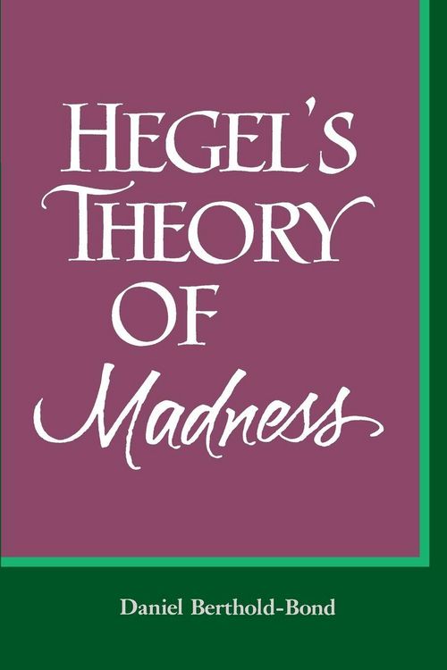 Produktbild: Hegel's Theory of Madness