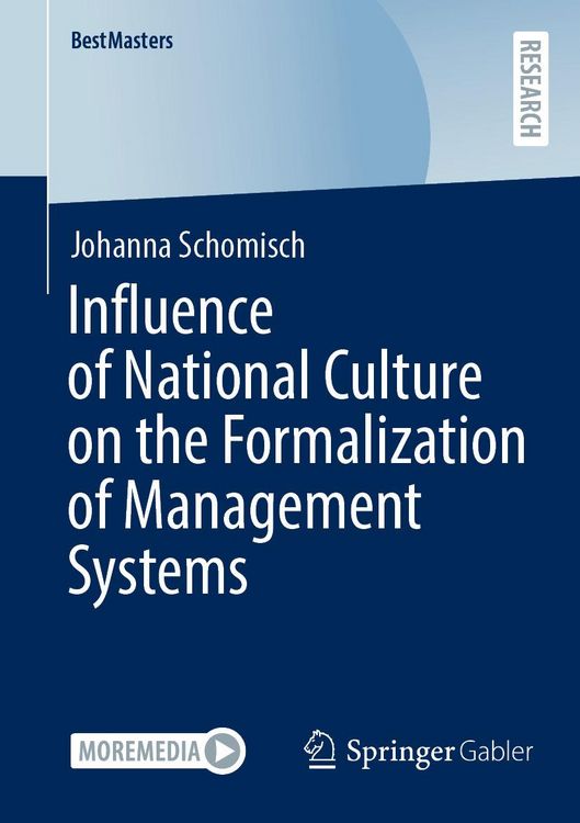 Produktbild: Influence of National Culture on the Formalization of Management Systems